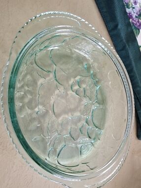 libbey Orchard Fruit Green Glass Baking - Clear Green Elegant Design